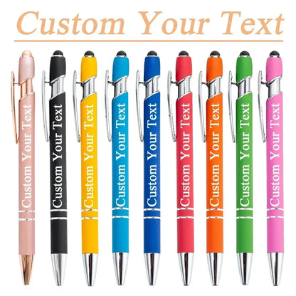 100 Pcs Light - Metal Capacitive Universal Touch Screen Stylus Ballpoint Pen Office Gifts Free Custom Logo Writing Stationery