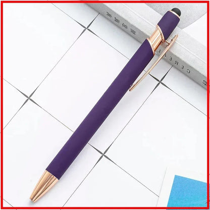 100 Pcs Light - Metal Capacitive Universal Touch Screen Stylus Ballpoint Pen Office Gifts Free Custom Logo Writing Stationery
