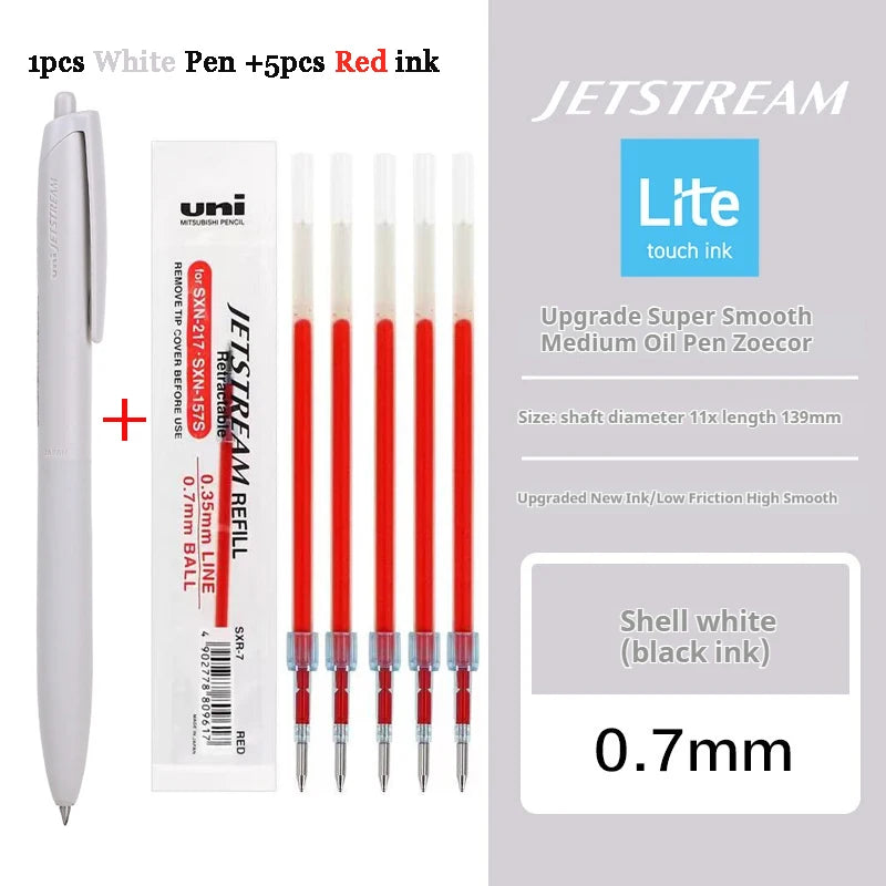New Uni Jetstream Ballpoint Pen Lite Touch Ink Anti-slip Ultra Smooth Quiet Writing Gel Pens Limited Quality Japanese Stationery