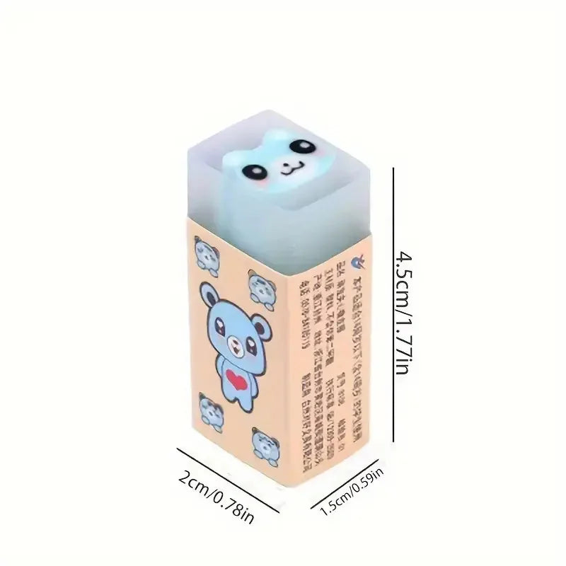 Clearance_3pcs/6pcs Cute Animal Rubber, Creative Cartoon Jelly Eraser with Sweet Smell, Nice Gift for Kids and Students_Continuo