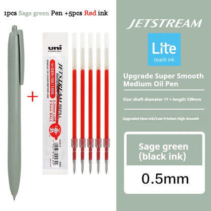 New Uni Jetstream Ballpoint Pen Lite Touch Ink Anti-slip Ultra Smooth Quiet Writing Gel Pens Limited Quality Japanese Stationery