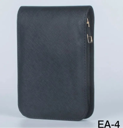 1pcs Special Style Black Pen Or Roller Ball Fountain Pen Leather Case for Only 12 Pen Storage Bag Office Business People