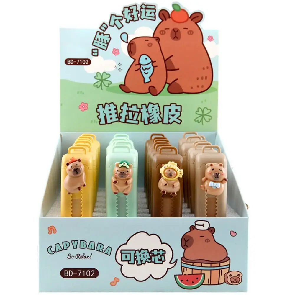 Kawaii Stationery Aesthetic stationery Office supplies school items Gift for kids Eraser Cute Capybara Eraser funny Rubber