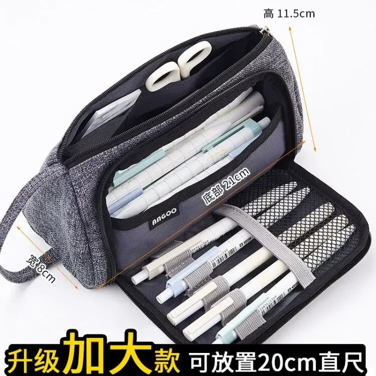 Colored Cute Pencil Case  Pencilcase School Pouch Kawaii Large Capacity Pencil Bag Pencils School Pen Box Stationery Papeleria