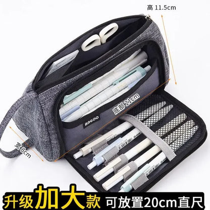 Colored Cute Pencil Case  Pencilcase School Pouch Kawaii Large Capacity Pencil Bag Pencils School Pen Box Stationery Papeleria