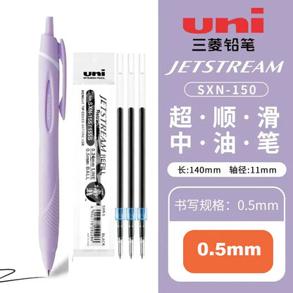 New Color Japanese UNI Ballpoint Pen SXN-150 Gel Pen Student Stationery Jetstream 0.38/0.5/0.7mm Business Office Signature