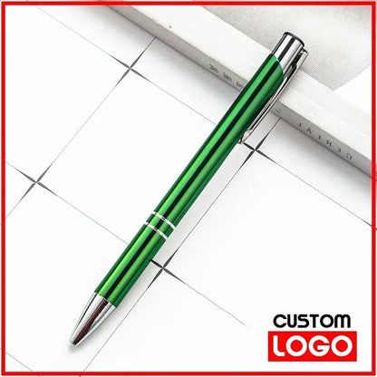 50pcs/lot Hot Sell Custom Ballpoint Pen Metal Pen Support Custom Logo Advertising Wholesale Personalized Pen Advertising Gift