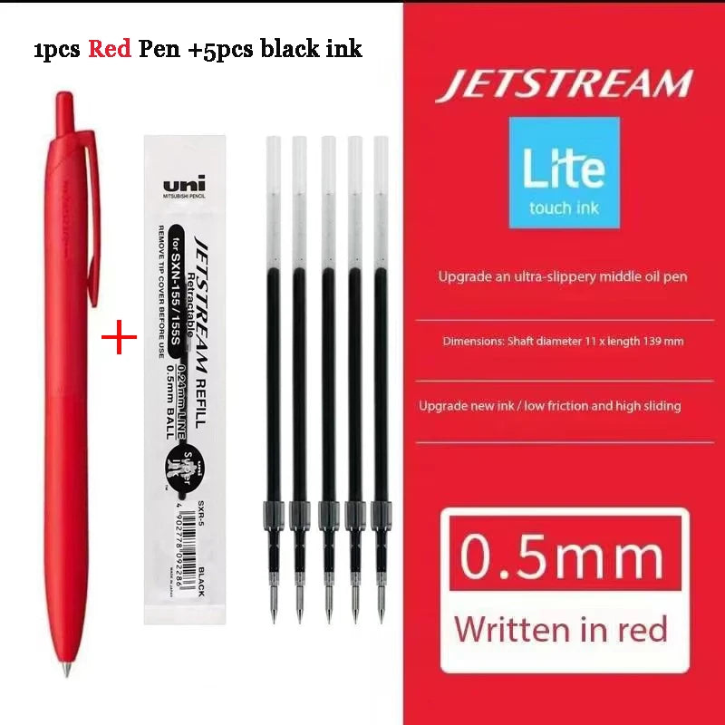 New Uni Jetstream Ballpoint Pen Lite Touch Ink Anti-slip Ultra Smooth Quiet Writing Gel Pens Limited Quality Japanese Stationery