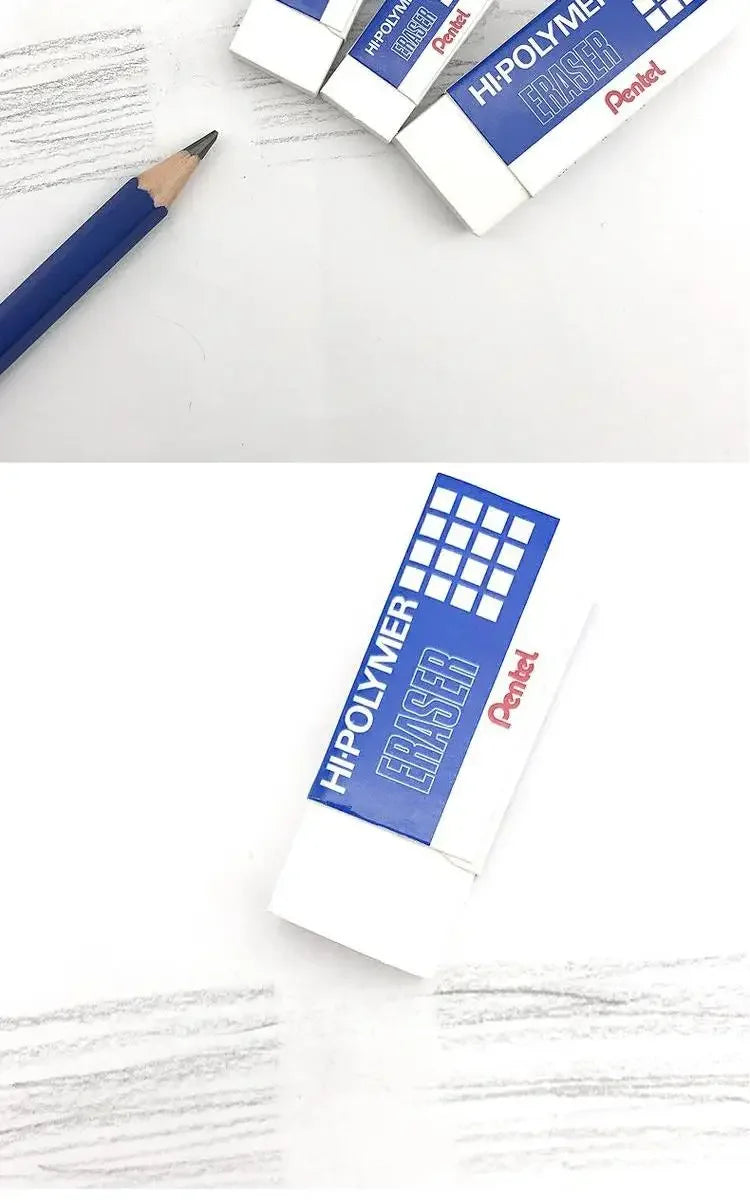 Pentel Hi-polymer Eraser ZEH-03, in Small, Medium, Large, Huge Sizes, Non-shedding Small Eraser. Student Stationery ZEH-99