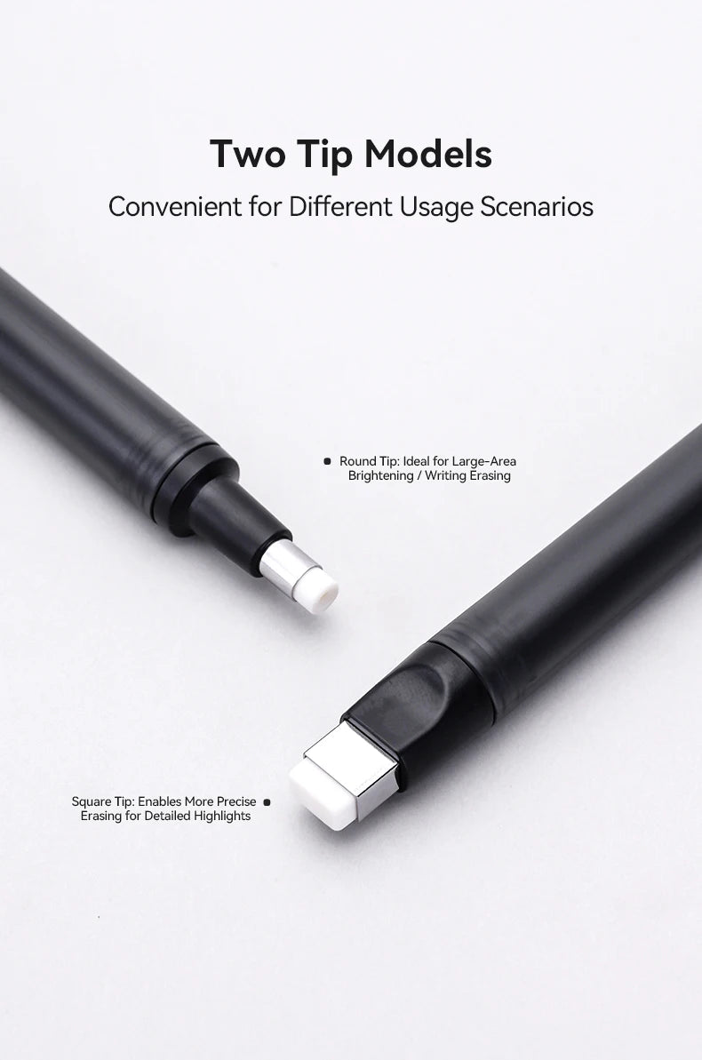 Languo Eraser Retractable Automatic Pencil Rubber High Precision Pencil Eraser Correction Highlight Rubber Tools Art Supplies