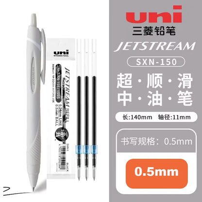 New Color Japanese UNI Ballpoint Pen SXN-150 Gel Pen Student Stationery Jetstream 0.38/0.5/0.7mm Business Office Signature