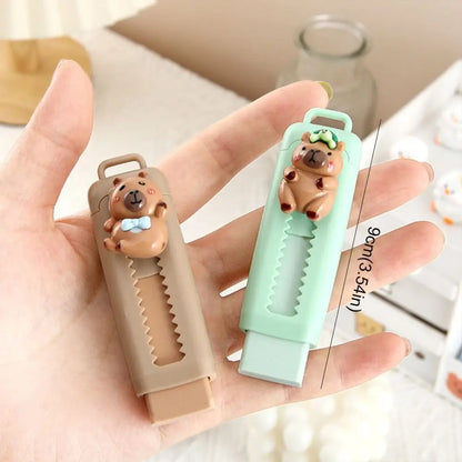 Kawaii Stationery Aesthetic stationery Office supplies school items Gift for kids Eraser Cute Capybara Eraser funny Rubber