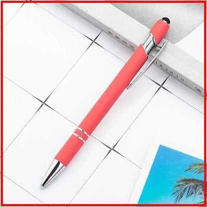 100 Pcs Light - Metal Capacitive Universal Touch Screen Stylus Ballpoint Pen Office Gifts Free Custom Logo Writing Stationery