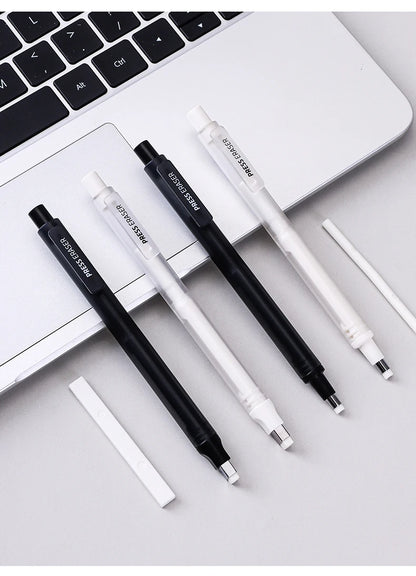 Languo Eraser Retractable Automatic Pencil Rubber High Precision Pencil Eraser Correction Highlight Rubber Tools Art Supplies