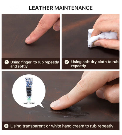 CONTACT'S FAMILY Leather 2 Slots Pen Case Magnetic buckle With Removable Pen Tray Holder Pencil Case Box Office School Pouch