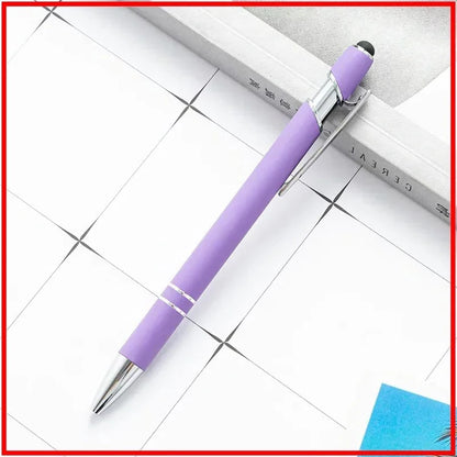100 Pcs Light - Metal Capacitive Universal Touch Screen Stylus Ballpoint Pen Office Gifts Free Custom Logo Writing Stationery