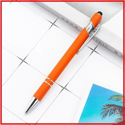 100 Pcs Light - Metal Capacitive Universal Touch Screen Stylus Ballpoint Pen Office Gifts Free Custom Logo Writing Stationery