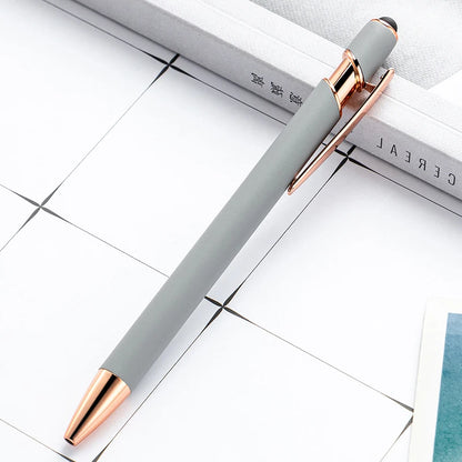 100 Pcs Light - Metal Capacitive Universal Touch Screen Stylus Ballpoint Pen Office Gifts Free Custom Logo Writing Stationery