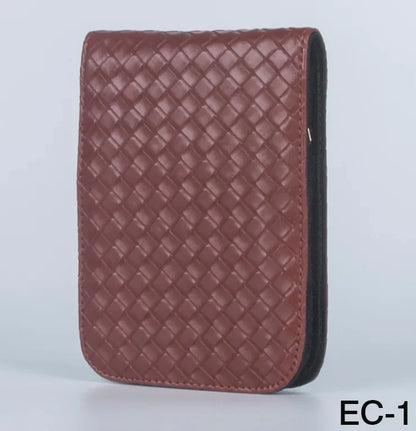 1pcs Special Style Black Pen Or Roller Ball Fountain Pen Leather Case for Only 12 Pen Storage Bag Office Business People