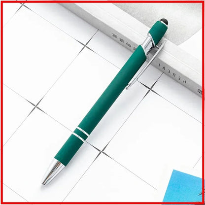 100 Pcs Light - Metal Capacitive Universal Touch Screen Stylus Ballpoint Pen Free Custom Logo Writing Stationery Office Gifts