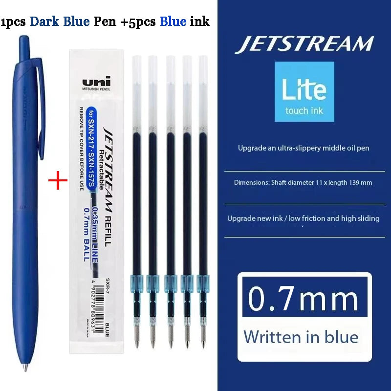 New Uni Jetstream Ballpoint Pen Lite Touch Ink Anti-slip Ultra Smooth Quiet Writing Gel Pens Limited Quality Japanese Stationery