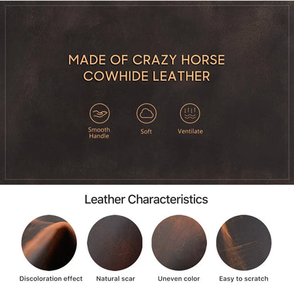 CONTACT'S FAMILY Leather 2 Slots Pen Case Magnetic buckle With Removable Pen Tray Holder Pencil Case Box Office School Pouch