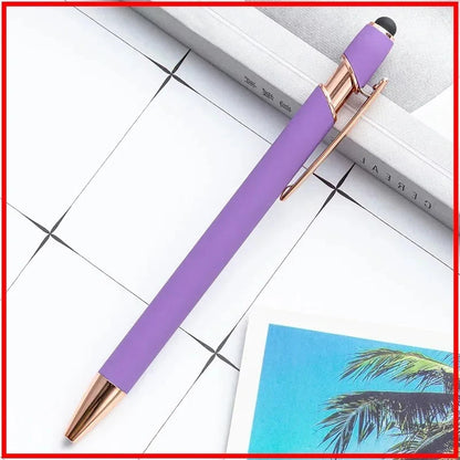 100 Pcs Light - Metal Capacitive Universal Touch Screen Stylus Ballpoint Pen Office Gifts Free Custom Logo Writing Stationery