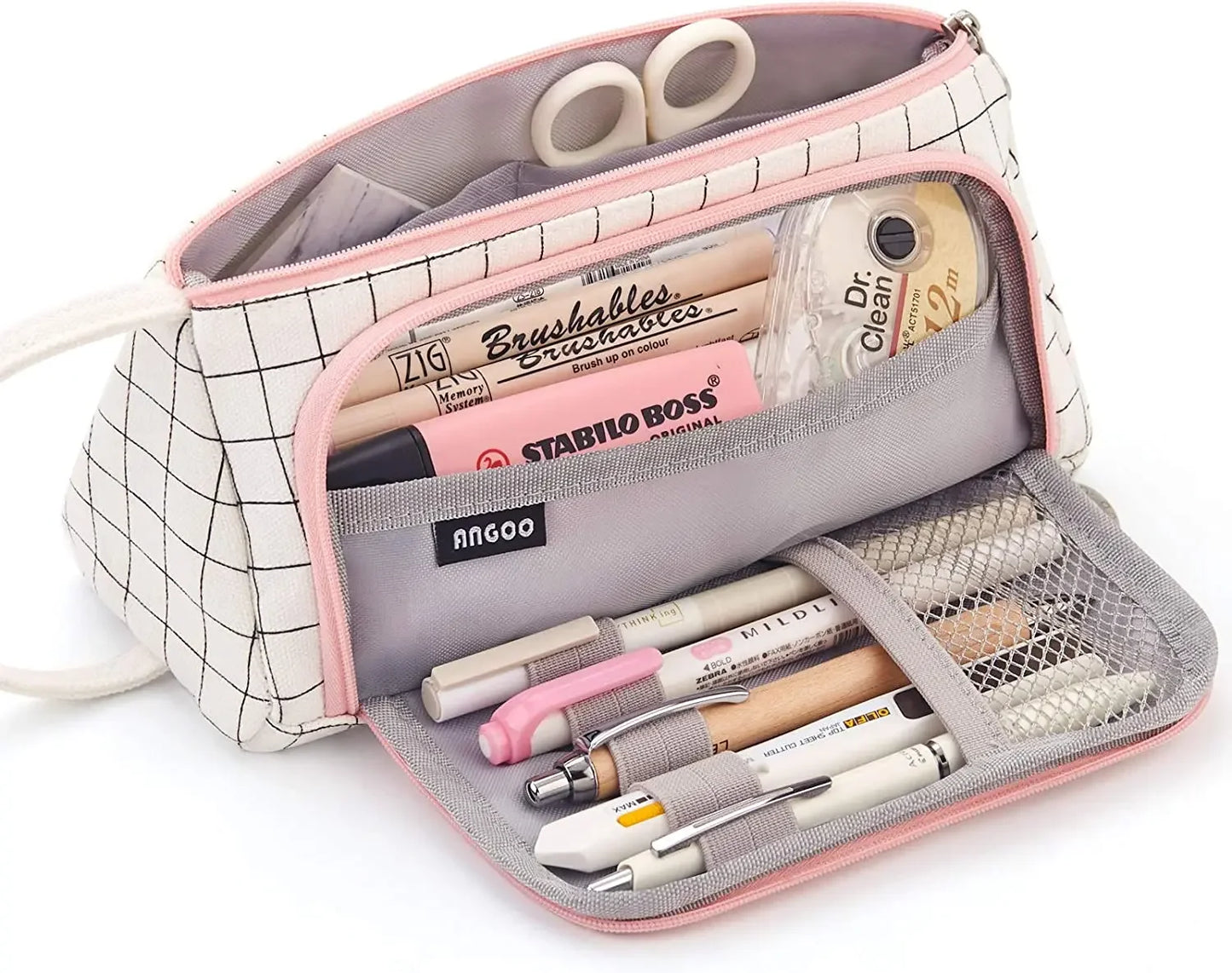 Colored Cute Pencil Case  Pencilcase School Pouch Kawaii Large Capacity Pencil Bag Pencils School Pen Box Stationery Papeleria