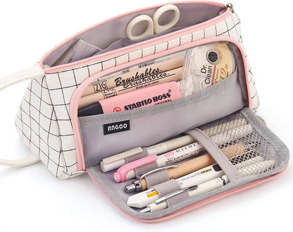 Colored Cute Pencil Case  Pencilcase School Pouch Kawaii Large Capacity Pencil Bag Pencils School Pen Box Stationery Papeleria