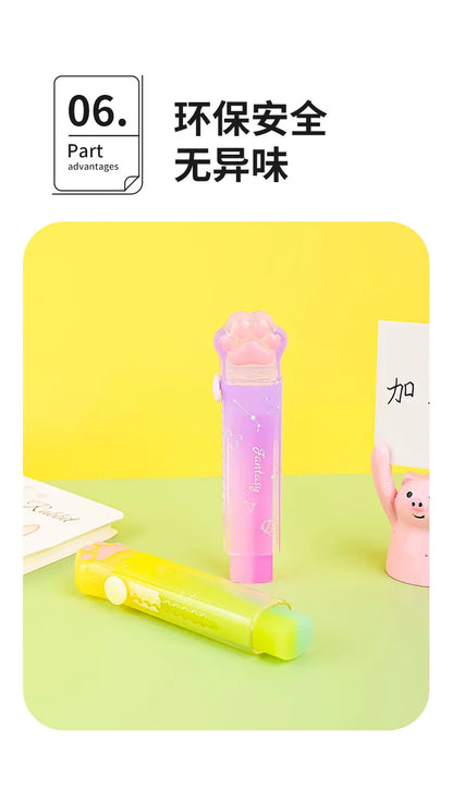 Kawaii Eraser Portable Eraser Clean Without Crumbs Cat Kawaii Stationery Kids School Supplies