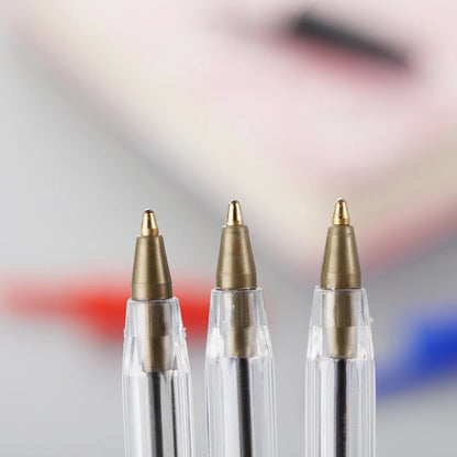 5/10 Pcs Black Red Blue Ballpoint Pen 1.0mm Ballpoint Pen Student Signing Pen Writing Pen Stationery School Office Accessories