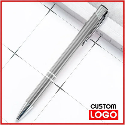 50pcs/lot Hot Sell Custom Ballpoint Pen Metal Pen Support Custom Logo Advertising Wholesale Personalized Pen Advertising Gift