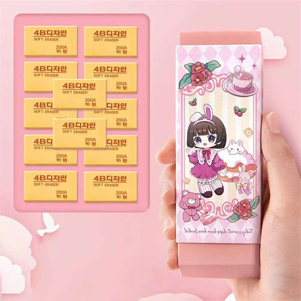 Cartoon Huge Eraser Super Large Block Pencil Eraser Without Leaving Marks Astronauts/Dinosaur Student Art Painting Rubber Eraser