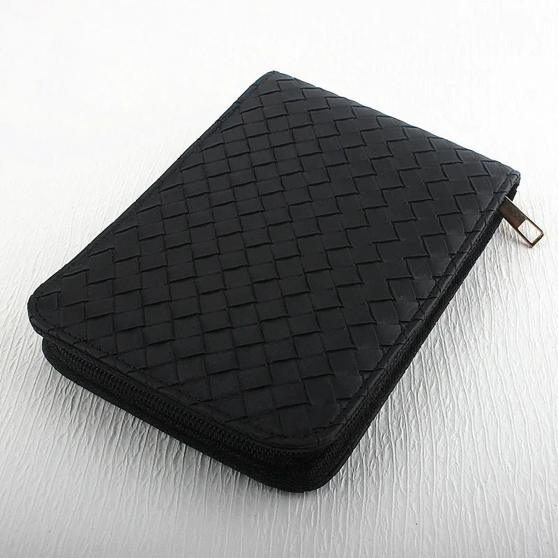 12 Slots Fountain Pen Retro Pen Pouch PU Leather Pencil Case for School Students Men Pencil Bag