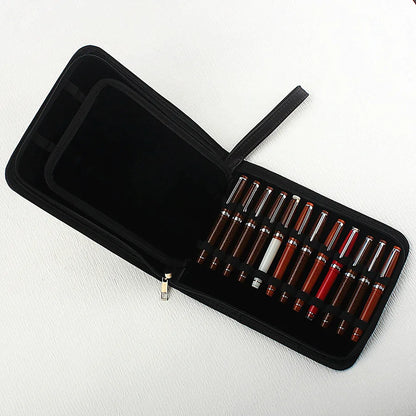 PU Leather Pen Storage Case for 10 24 36 48 Pens Waterproof Holder Organizer