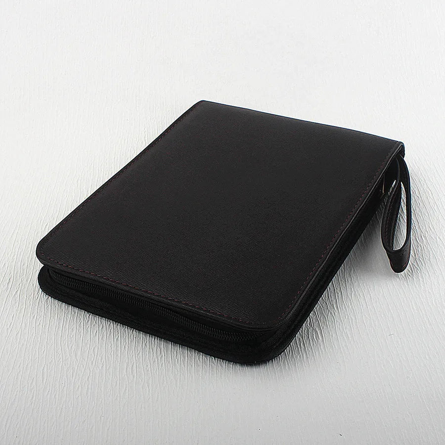 PU Leather Pen Storage Case for 10 24 36 48 Pens Waterproof Holder Organizer