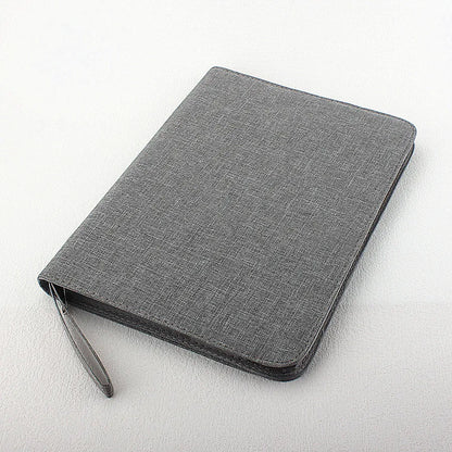 48 Slots Fountain Pen Case Pencil Case Pouch Bag Canvas Case for 10/24/ Pens Black, Blue, Gray