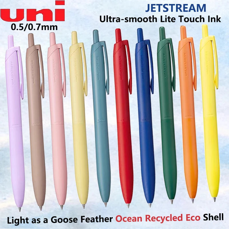 New Uni Jetstream Ballpoint Pen Lite Touch Ink Anti-slip Ultra Smooth Quiet Writing Gel Pens Limited Quality Japanese Stationery
