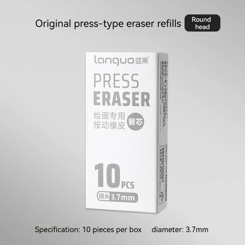 Push-Type Pencil Eraser For Manga Design Drawing Highlight Modeling Writing Painting Press Erasers Kids School Stationery Gifts