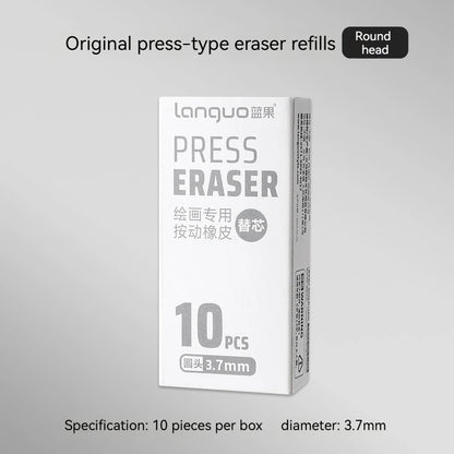 Push-Type Pencil Eraser For Manga Design Drawing Highlight Modeling Writing Painting Press Erasers Kids School Stationery Gifts
