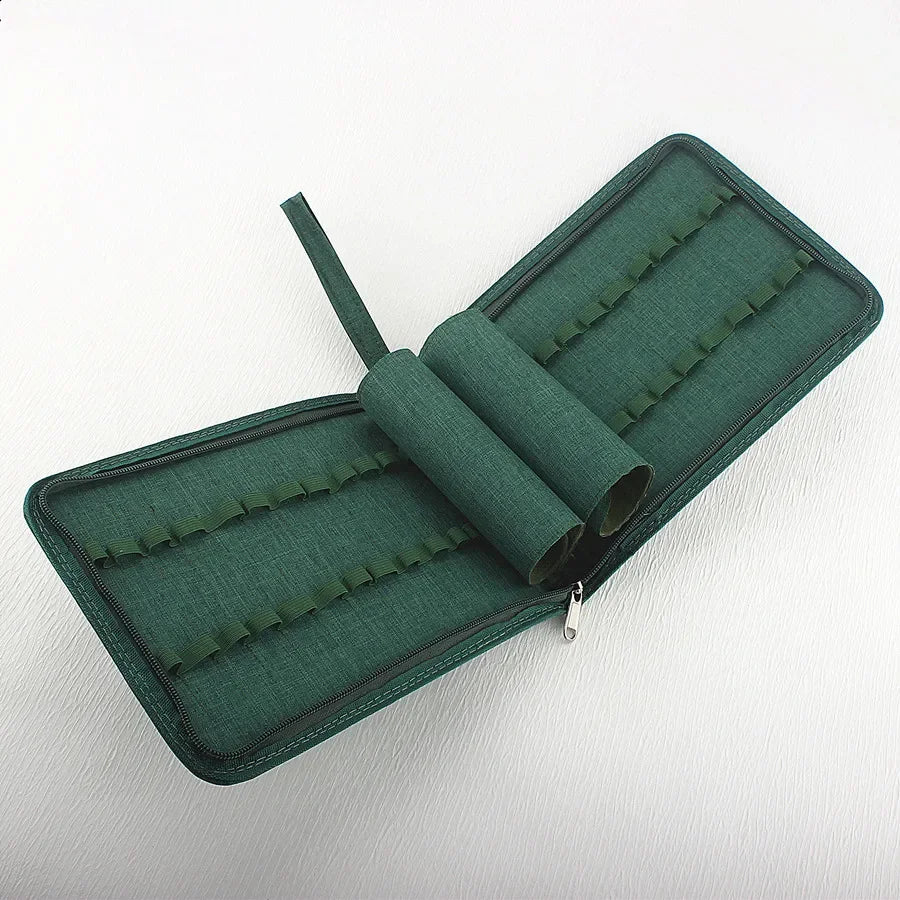 48 /24/10 Slots Zipper Pen Case Jinhao 10 Retractable Press Fountain Pen Pencil Pouch Bag Canvas Case