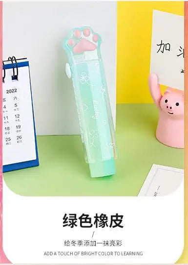 Kawaii Eraser Portable Eraser Clean Without Crumbs Cat Kawaii Stationery Kids School Supplies