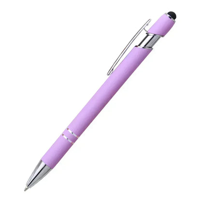 50pcs Light Metal Ballpoint Pen Touch Screen Pen Office School Advertising Pen Custom Logo Text Engraving Laser Engraving