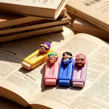 Creative Cartoon 2B Pencil Eraser Clean and Mess Free Student Exam Office Sketch Soft Eraser for Kids