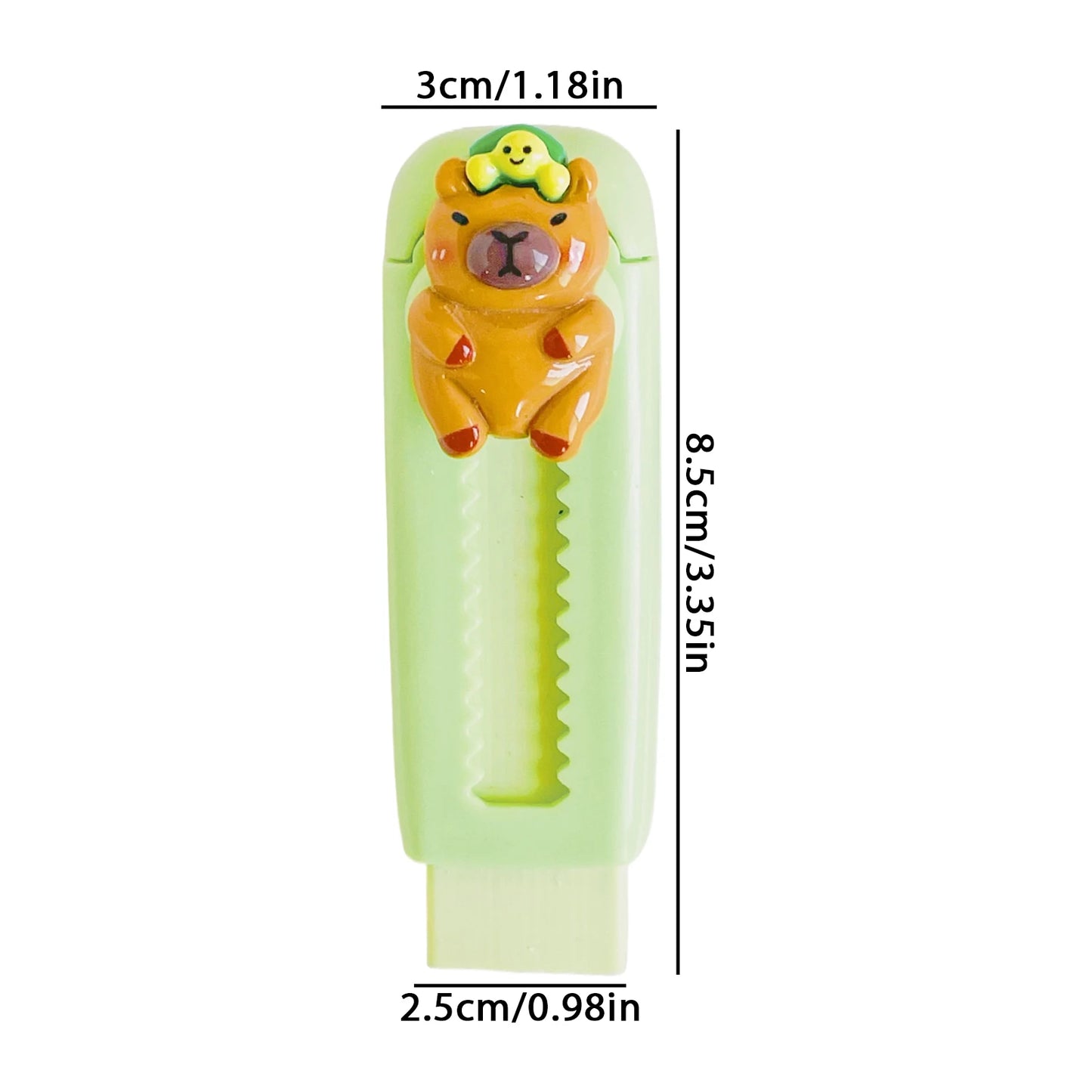 Push pull eraser Cartoon Panda  Sliding Retractable Pencil Erasers Cute Writing Painting Drawing Clean Tool for Kids