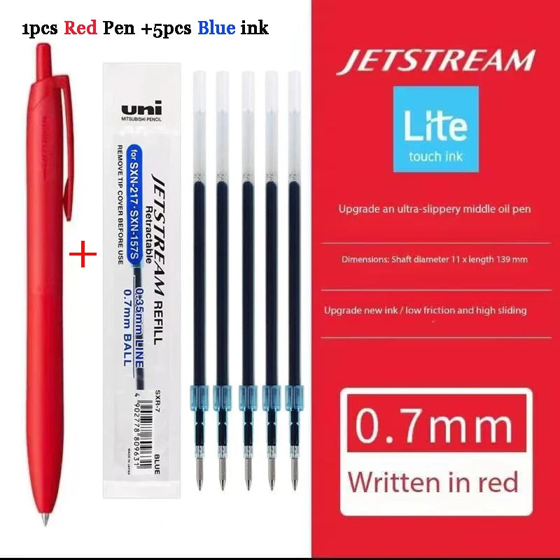 New Uni Jetstream Ballpoint Pen Lite Touch Ink Anti-slip Ultra Smooth Quiet Writing Gel Pens Limited Quality Japanese Stationery