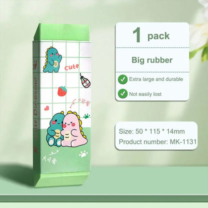 Cartoon Huge Eraser Super Large Block Pencil Eraser Without Leaving Marks Astronauts/Dinosaur Student Art Painting Rubber Eraser