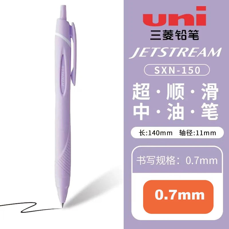 New Color Japanese UNI Ballpoint Pen SXN-150 Gel Pen Student Stationery Jetstream 0.38/0.5/0.7mm Business Office Signature