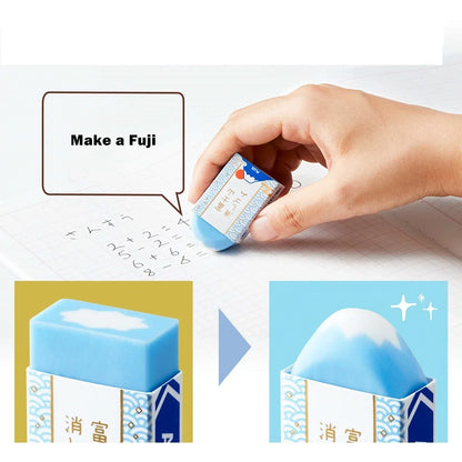 Plus Fujisan Rubber Eraser Limited Edition From Japan Student Friendly Minimal Dust Effort Saving Popular Among Internet Users
