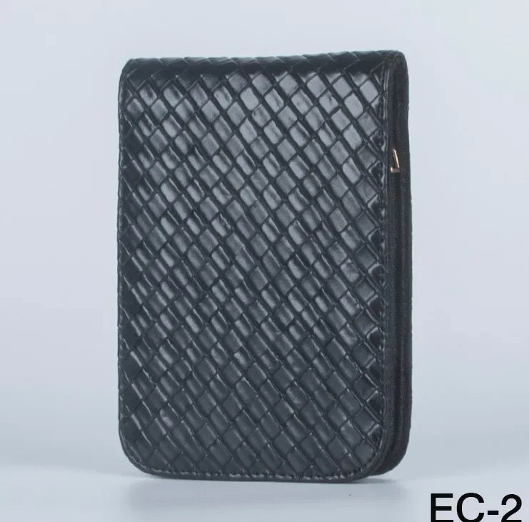 1pcs Special Style Black Pen Or Roller Ball Fountain Pen Leather Case for Only 12 Pen Storage Bag Office Business People